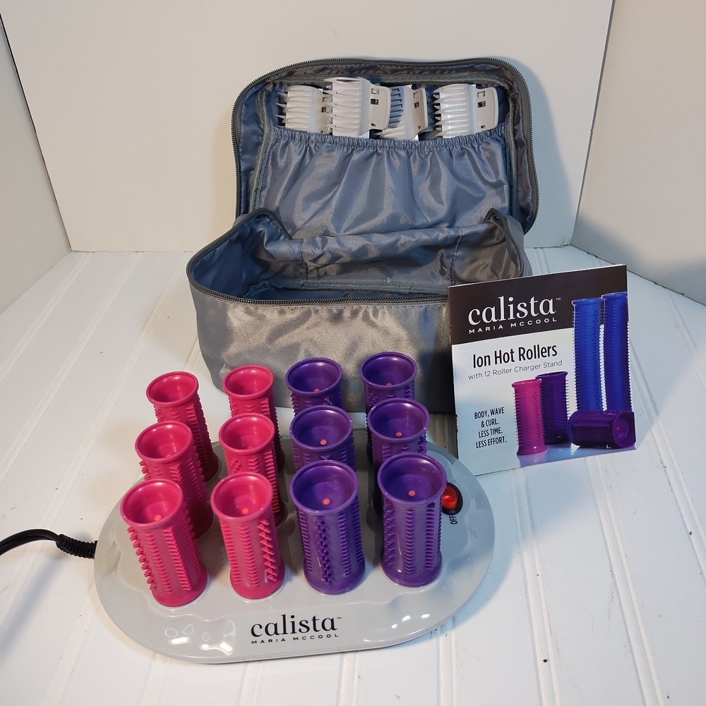 Calista Ion Hot Rollers Set Maria McCool Short Length New Without Box Tested